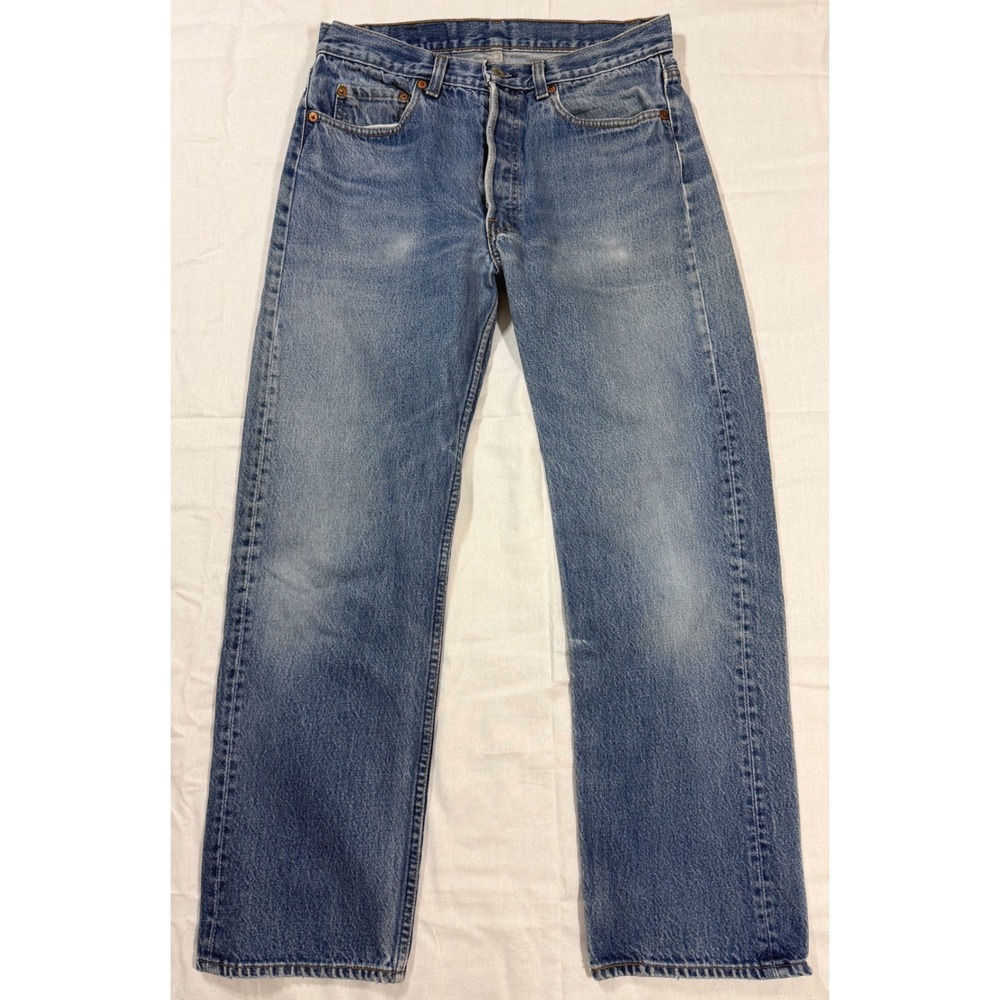 Vintage Levi's 501 Jeans Mens 33x32 FITS 31x28 Blue Straight Leg 80s USA Made